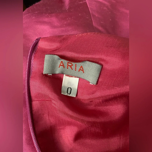 Aria Pink Silk Shantung Dress Size 0 - Picture 6 of 7